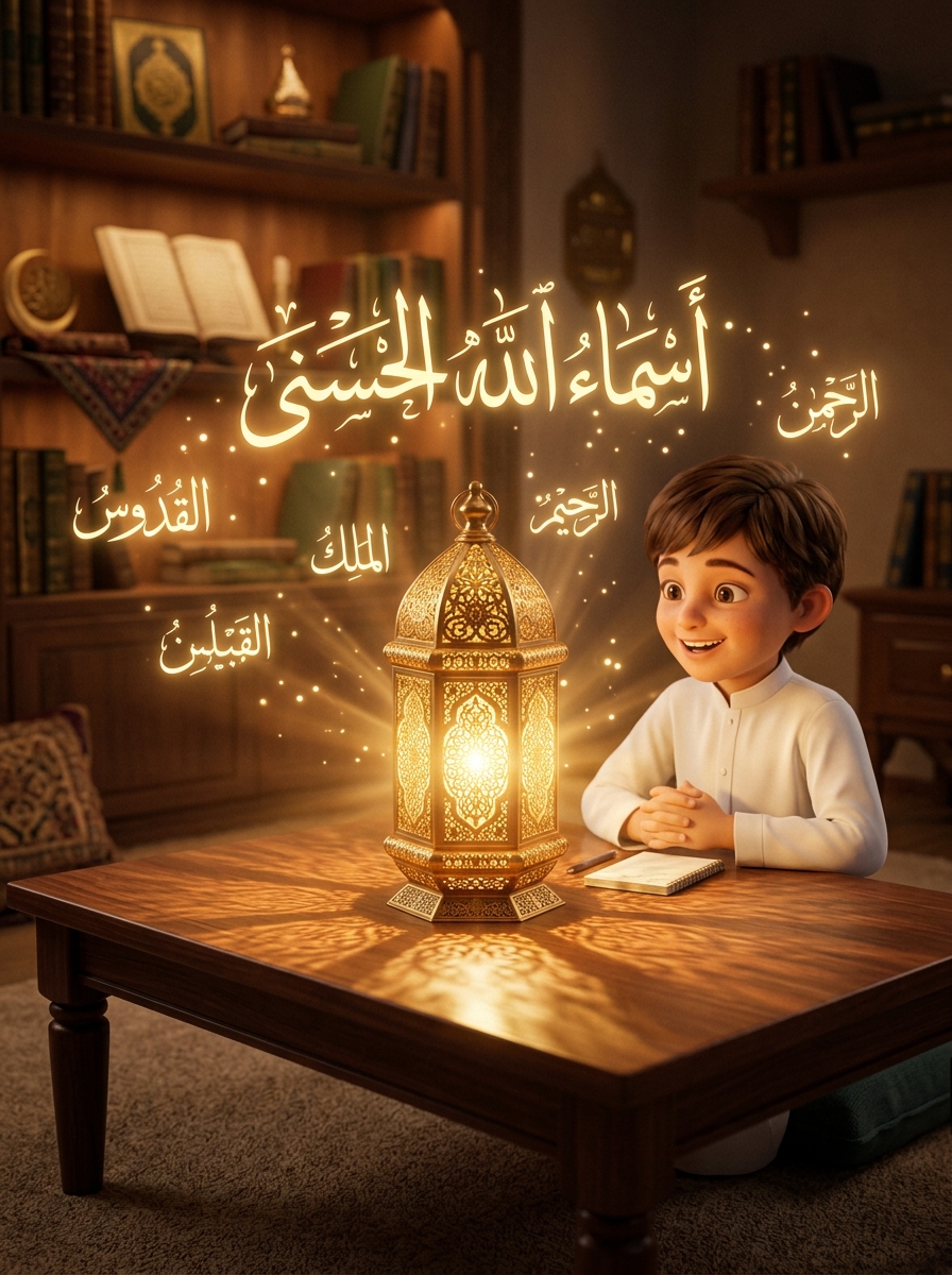 أسماء الله الحسنى للصغار